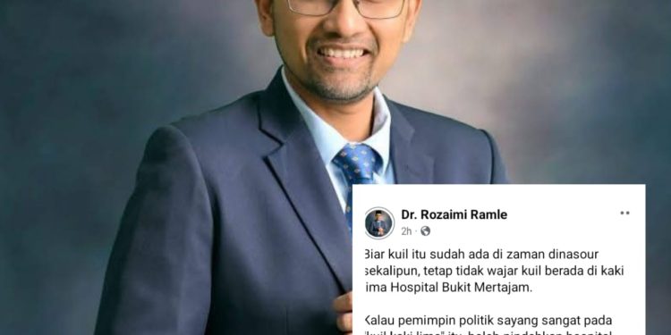 “Biar Kuil Itu Sudah Ada Di Zaman Dinasour Sekalipun, Tidak Wajar Di Kaki Lima Hospital” – Rozaimi