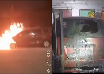 Kereta Cikgu Chandra Dibakar Sekitar Pukul 3 Pagi 