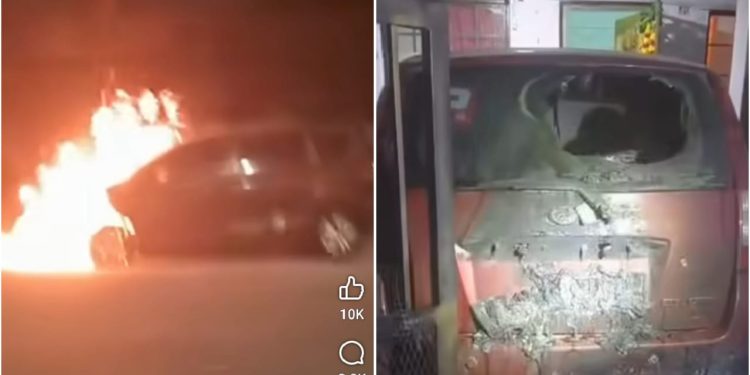 Kereta Cikgu Chandra Dibakar Sekitar Pukul 3 Pagi 