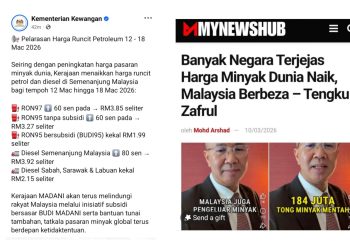 Harga RON95 Tanpa Subsidi Naik 60 Sen