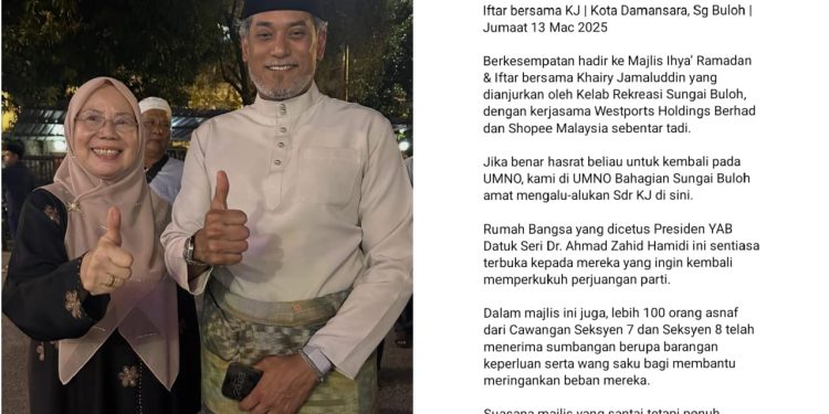 UMNO Sungai Buloh Sedia Terima KJ 