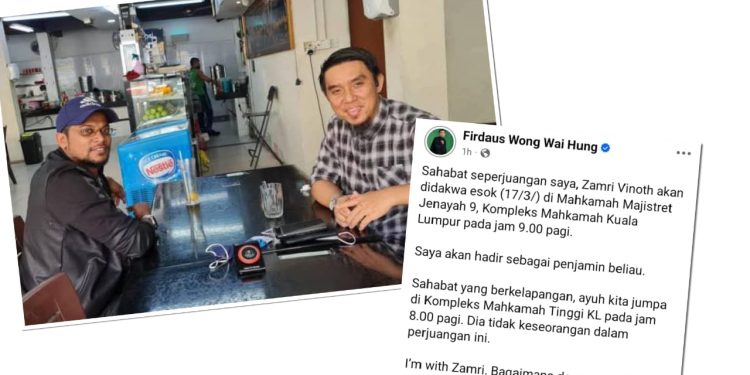 Zamri Vinoth Didakwa Di Mahkamah Kuala Lumpur Pukul 9 Pagi Esok 