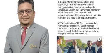 Timbalan Menteri Undang-Undang Tak Patut Hadir Bersama OKT Di Mahkamah – Zainul Rijal