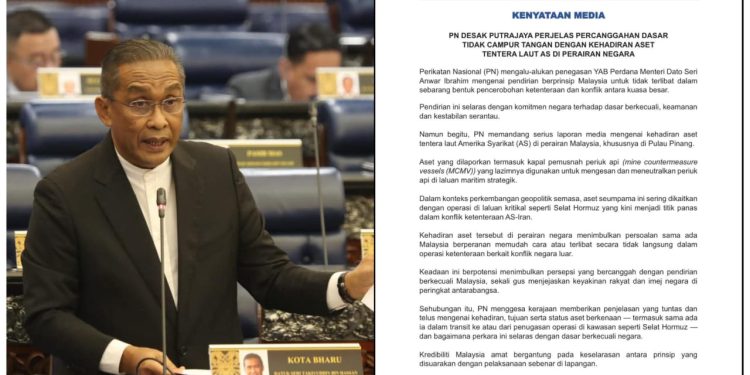 PN Minta Penjelasan Kehadiran Kapal Tentera AS di Perairan Malaysia
