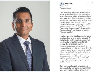 Tamim Dahri Perlu Segera Didakwa, Tegakkan Kedaulatan Undang-Undang – Lingeshwaran
