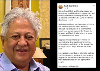 Sokongan Terhadap Iran: Zaid Ibrahim Persoal Sikap Membisu Majoriti Mufti Ulama 