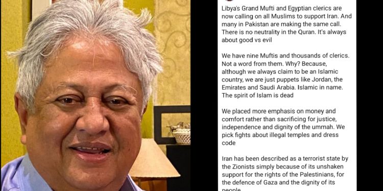 Sokongan Terhadap Iran: Zaid Ibrahim Persoal Sikap Membisu Majoriti Mufti Ulama 