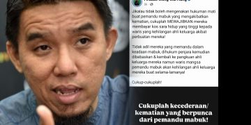 Wajibkan Pemandu Mabuk Tanggung Kos Sara Hidup Keluarga Mangsa – Firdaus Wong