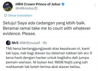 Tolong Beramai-Ramai Sila Bawa Saya Ke Mahkamah – TMJ