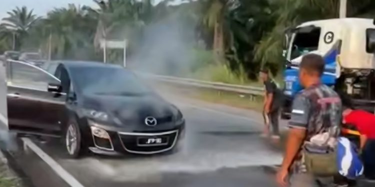 PAIP Bantu Padam Kereta Terbakar, Tindakan Pantas Elak Kejadian Lebih Buruk