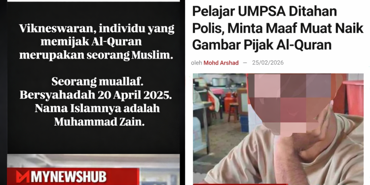 Lelaki Pijak Al Quran Didakwa Seorang Muallaf