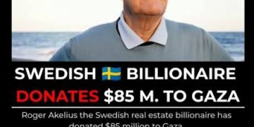 Bilionair Sweden Hulur RM350 Juta, Bantu Kanak-Kanak Gaza Melalui UNICEF