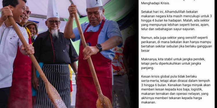 Bekalan Makanan Negara Masih Cukup 3 Hingga 4 bulan