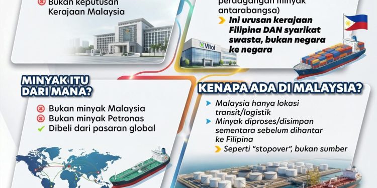 Bukan Diesel Malaysia, Minyak Swasta Disimpan Sementara Di Malaysia