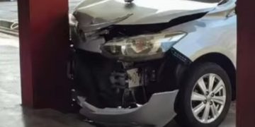 Guru Cedera, Kereta Mengundur Sendiri Rempuh Kantin Sekolah