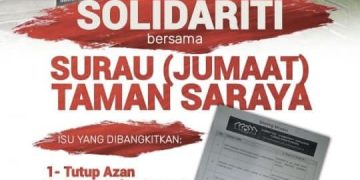 AJK Surau Taman Seraya Buat 10 Laporan Polis Dakwaan ‘Gangguan’ Seorang Penduduk