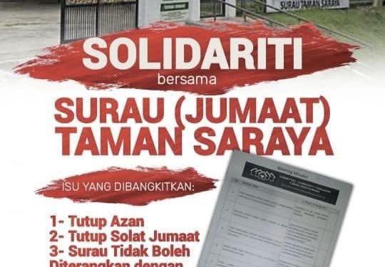 AJK Surau Taman Seraya Buat 10 Laporan Polis Dakwaan ‘Gangguan’ Seorang Penduduk