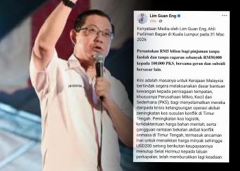 Lim Guan Eng Saran Tangguh Kenaikan SST, Moratorium Untuk PKS