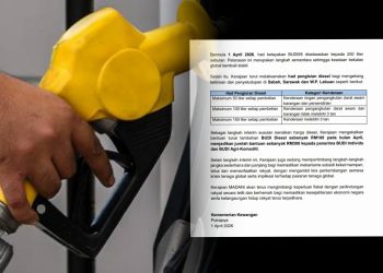 BUDI95 Diturunkan Kepada 200 Liter Sebulan Sehingga Bekalan Global Kembali Stabil – Kementerian Kewangan