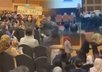 Program Wacana Ilmiah Perdana Kecoh: Dua Pemuda Lancar Protes Ketika Azam Baki Berucap