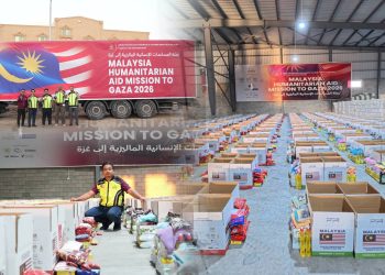 374 Tan Bantuan Malaysia Menanti Masuk Gaza