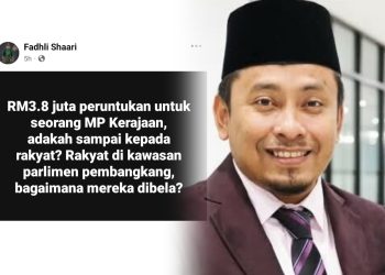 Ahmad Fadhli Dakwa Peruntukan Ahli Parlimen Kerajaan RM3.8 Juta
