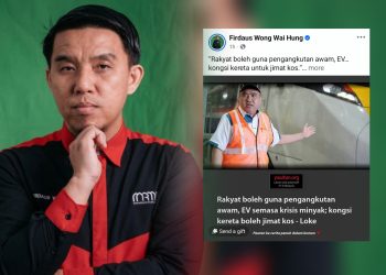 Firdaus Wong Kritik Saranan Guna Pengangkutan Awam, EV Ketika Krisis Minyak