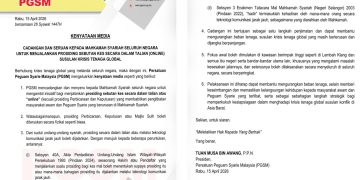 PGSM Syor Prosiding Mahkamah Syariah Secara ‘Online’ Ekoran Krisis Tenaga Global