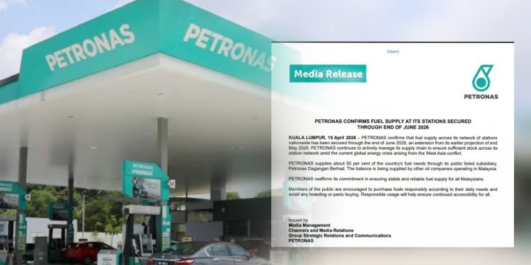 Petronas Jamin Bekalan Bahan Api di Stesen Seluruh Negara Mencukupi Sehingga Jun 2026