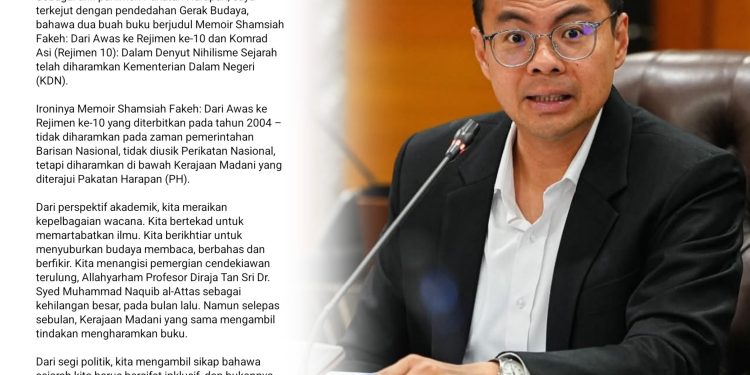 Ahli Parlimen PJ Bantah Pengharaman Buku Berkait Tokoh Parti Komunis Malaya
