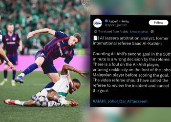 Bekas Pengadil Antarabangsa Dedah Gol Kedua Al-Ahli Tidak Sah