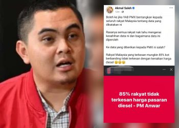 Akmal Persoal Kesahihan Data 85 Peratus Rakyat Tak Terkesan Kenaikan Harga Diesel