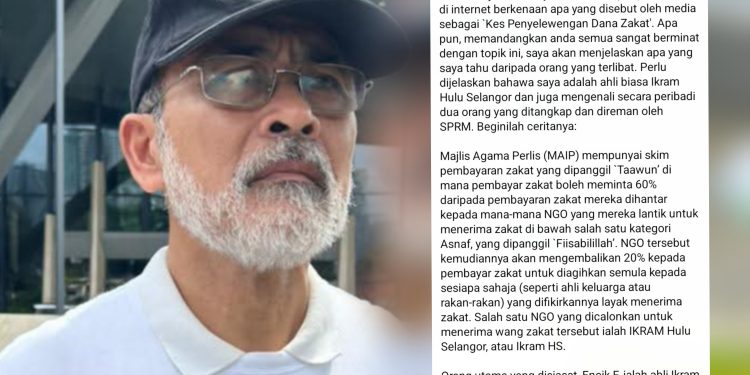 Ahli Ikram Hulu Selangor, Mohd Nazari Ulas `Kes Penyelewengan Dana Zakat’