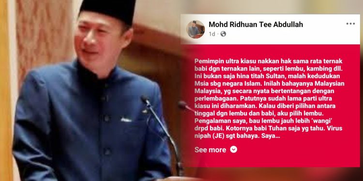 Tinggal Dekat Dengan Babi, Boleh Hari-Hari Tengok Babi, Cium Babi, Makan Babi – Ridhuan Tee