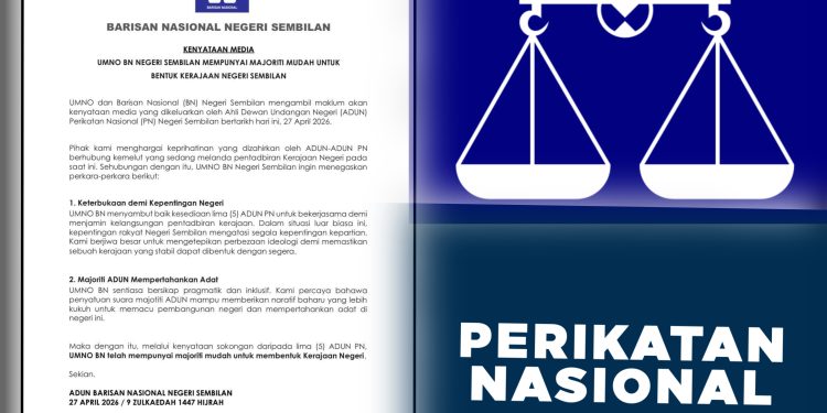 BN Negeri Sembilan Umum Miliki Majoriti Mudah Bentuk Kerajaan Negeri