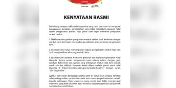 Sin Sing Coffee Nafi Ada Kaitan Isu Berus Bulu Babi
