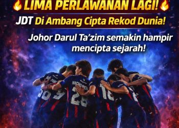 JDT Semakin Hampir Mencipta Sejarah Dunia!