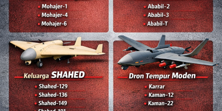 Iran Bangunkan Teknologi Dron Sejak 1980-an, Kini Jadi Antara Aset Strategik Utama