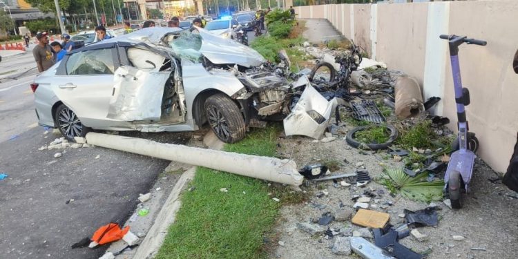 Suami Isteri Maut Dirempuh Pemandu Disyaki Mabuk Di Jalan Ampang