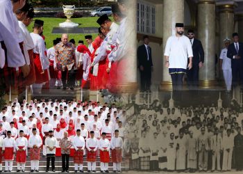 Yang di-Pertuan Agong, Pemangku Sultan Johor Sertai Sesi Fotografi di Istana Besar Sempena Ulang Tahun Ke-80 UMNO