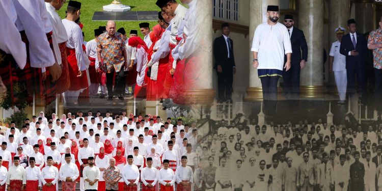 Yang di-Pertuan Agong, Pemangku Sultan Johor Sertai Sesi Fotografi di Istana Besar Sempena Ulang Tahun Ke-80 UMNO