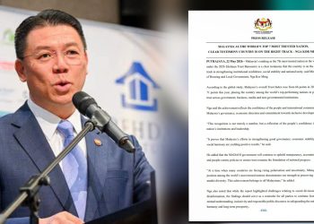 Malaysia Negara Ke-7 Paling Dipercayai Dunia, Rakyat Yakin Kepada Pemimpin – Nga Kor Ming