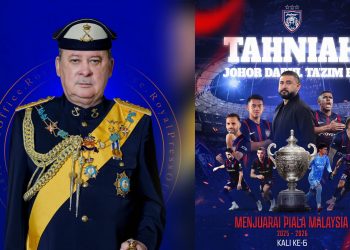 Yang di-Pertuan Agong Ucap Tahniah JDT, Syabas Tunku Mahkota Ismail