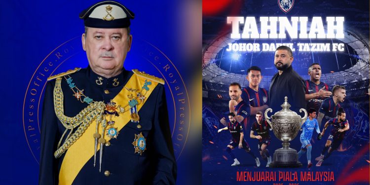 Yang di-Pertuan Agong Ucap Tahniah JDT, Syabas Tunku Mahkota Ismail