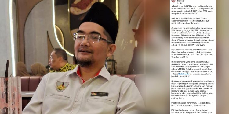 “Syukur Ketua Strategi Komunikasi UMNO Bukan Lagi Sebatang Lobak Ber-IQ Carrot”