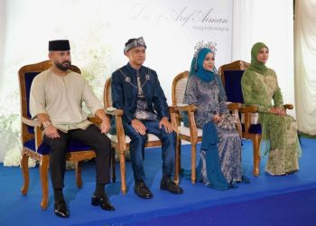 Tunku Mahkota Ismail, Che’ Puan Mahkota Khaleeda Johor Hadir Majlis Perkahwinan Arif Aiman