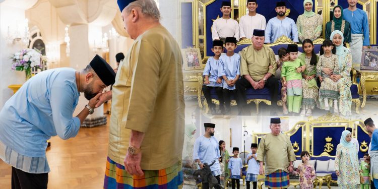 Netizen Teruja Lihat Kemesraan Keluarga Diraja Johor Sambut Aidiladha