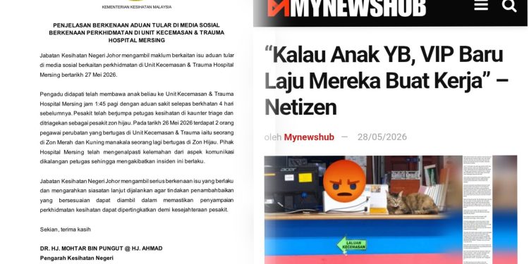 2 Doktor Bertugas Di Unit Kecemasan dan Trauma Hospital Mersing