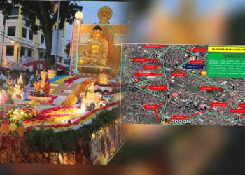 125 Anggota Polis Ditugaskan Semasa Perarakan Hari Wesak, Jalan Ditutup Secara Berperingkat