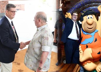 Sultan Ibrahim Terima Kunjungan Dave Williams, Cucu Pencipta Bersama ‘The Flintstones’